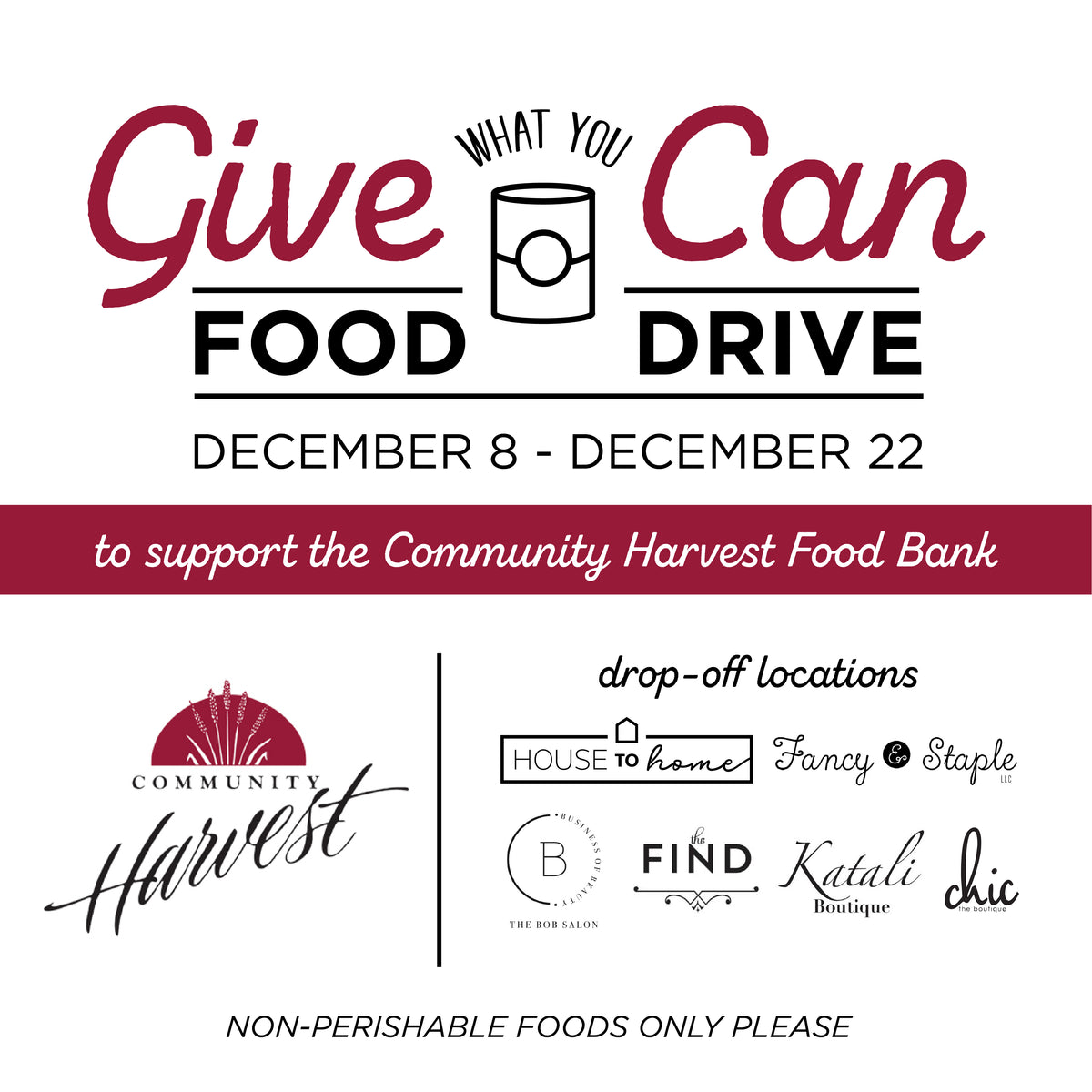 Give What You Can Food Drive