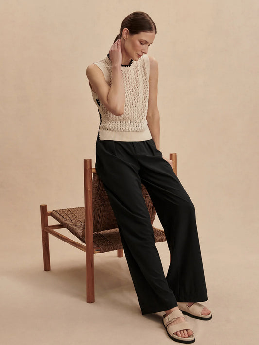 Varley Kayson Wide Leg 32, Black