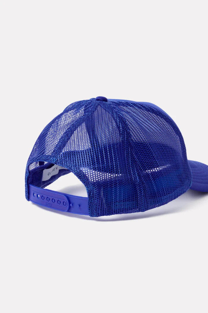 Clare V Ciao Trucker Hat, Cobalt