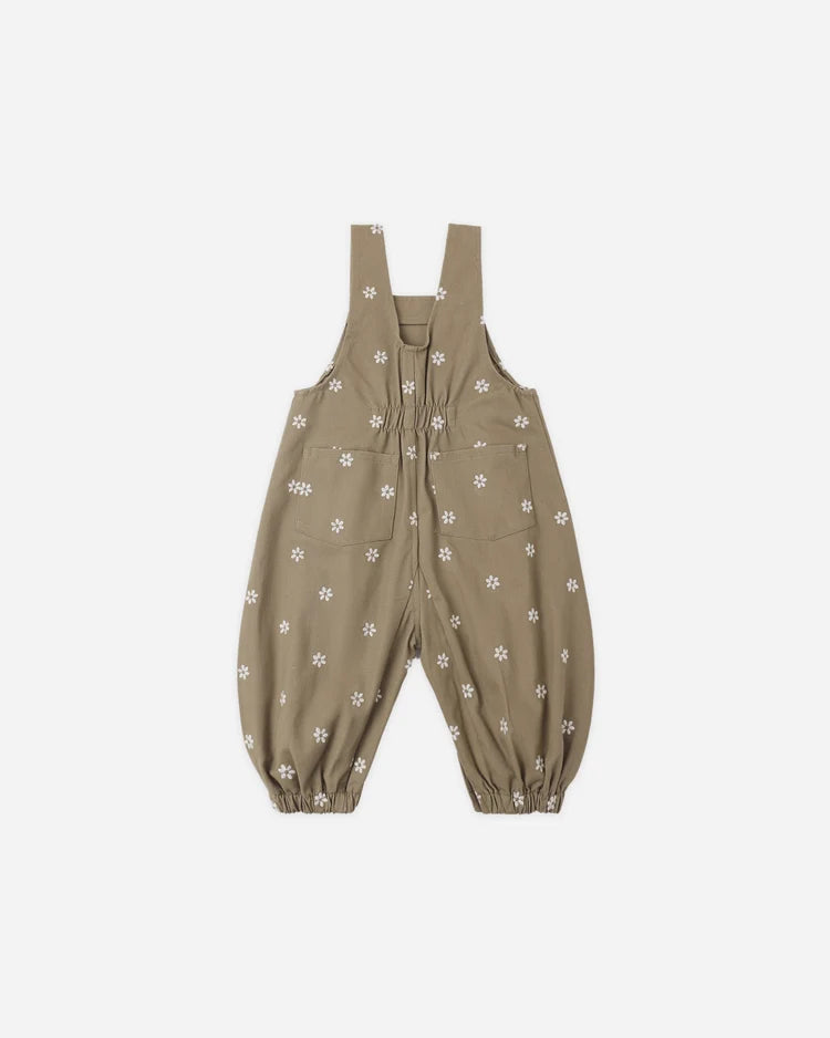 Rylee + Cru Vintage Overall, Embroidered Daisies