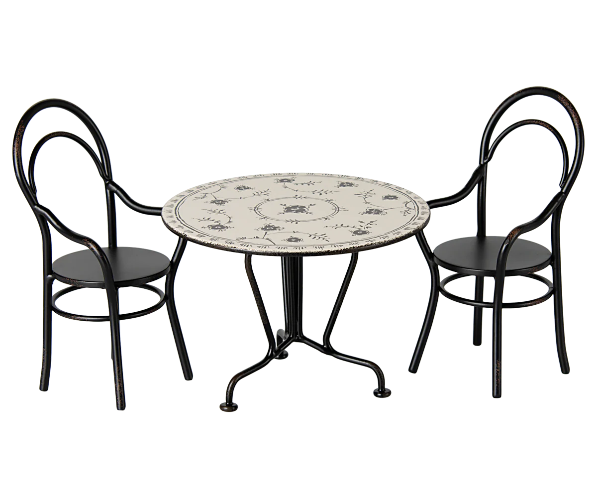 Maileg Dining Table Set with 2 Chairs