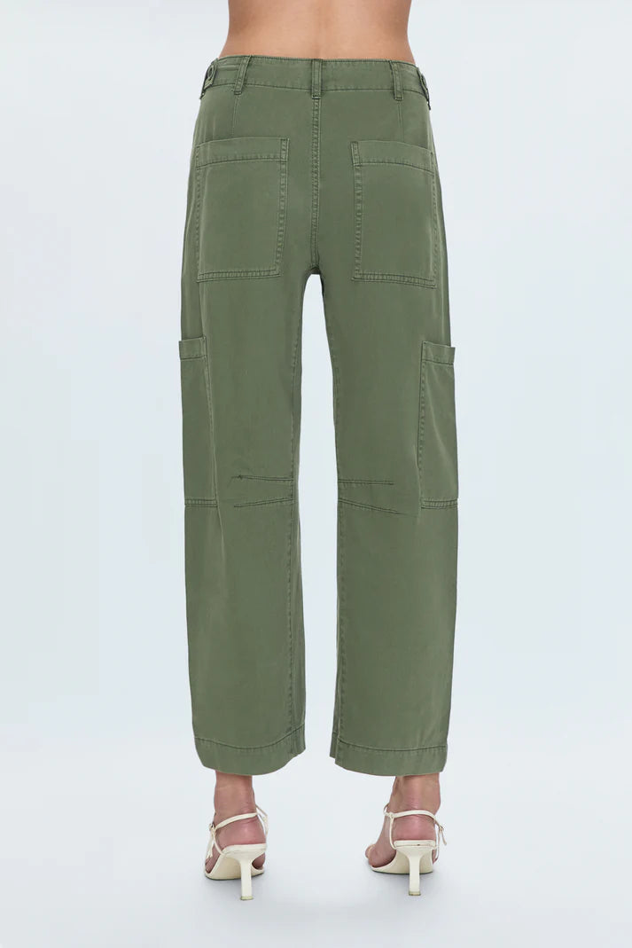 Pistola Sabrina Curved Utility Pants, Meadow