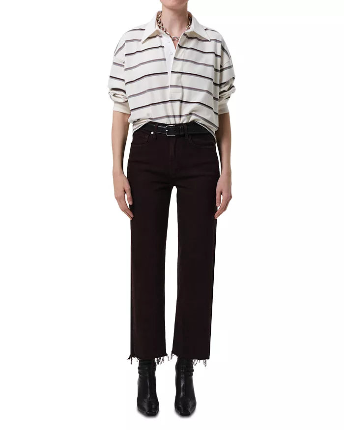 Citizens of Humanity Palma Straight Raw Hem, Carob