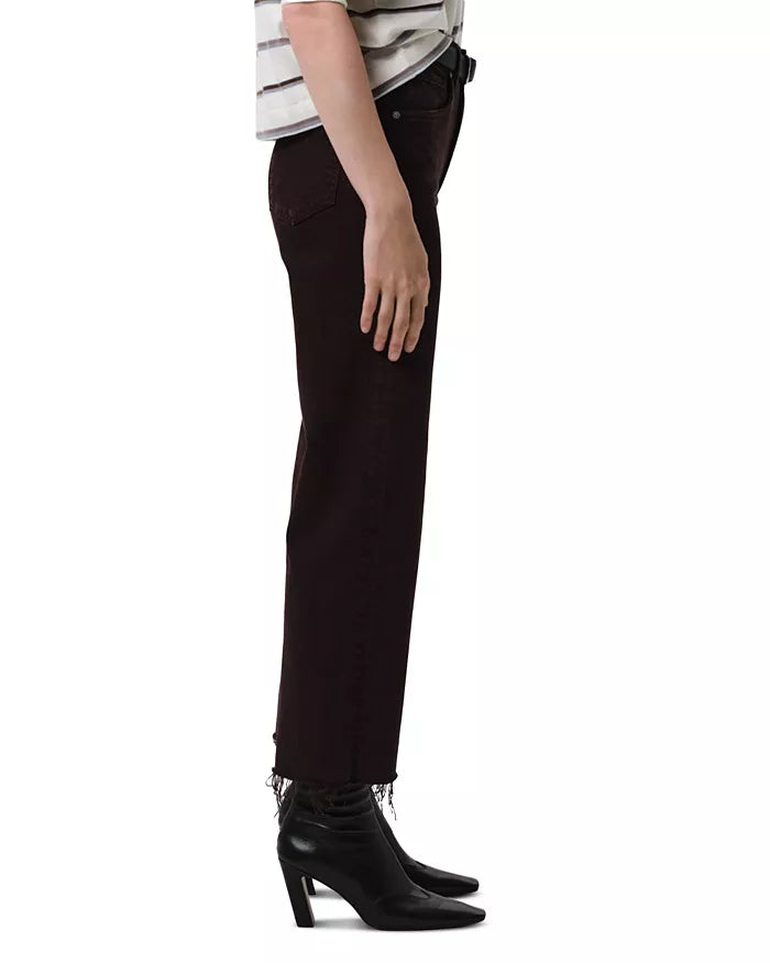 Citizens of Humanity Palma Straight Raw Hem, Carob