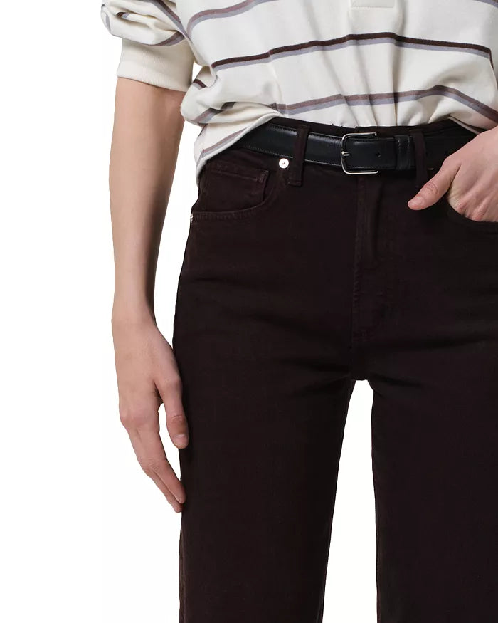 Citizens of Humanity Palma Straight Raw Hem, Carob
