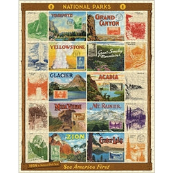 Cavallini & Co. 1000 Piece Vintage Print Puzzles - Multiple Options