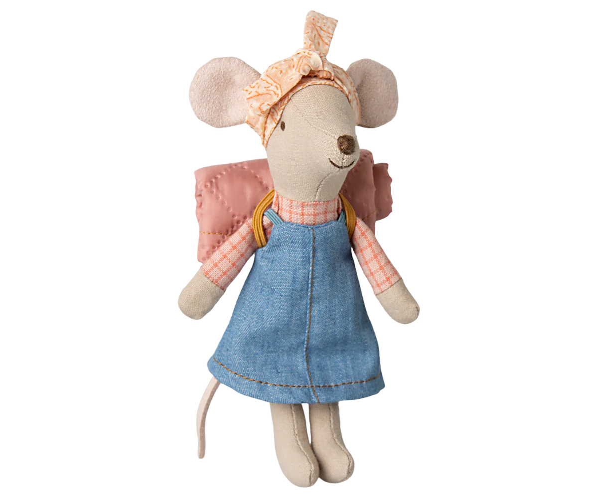 Maileg Hiker Mouse, Big Sister (New)