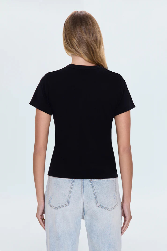 Pistola Alba Baby Tee, Noir
