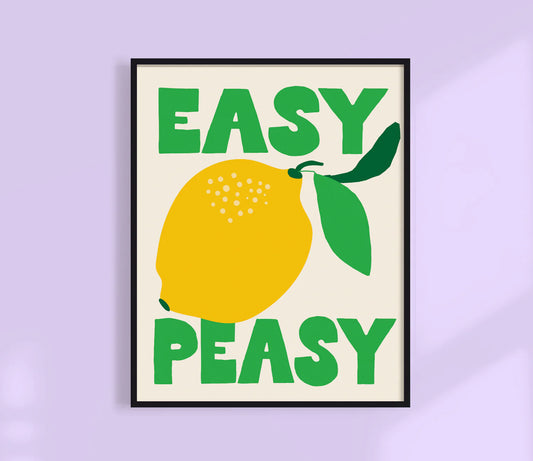 KuKu Studio Easy Peasy Lemon Squeezy Print - Multiple Options