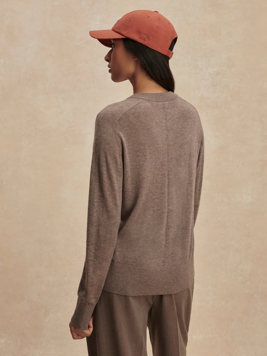 Varley Fairfax Knit Cardigan, Cinder Marl
