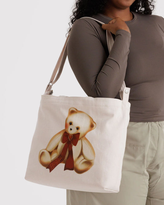Baggu Horizontal Zip Duck Bag, Teddy Bear