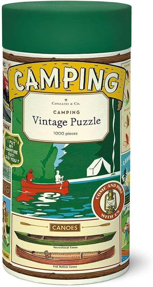 Cavallini & Co. 1000 Piece Vintage Print Puzzles - Multiple Options