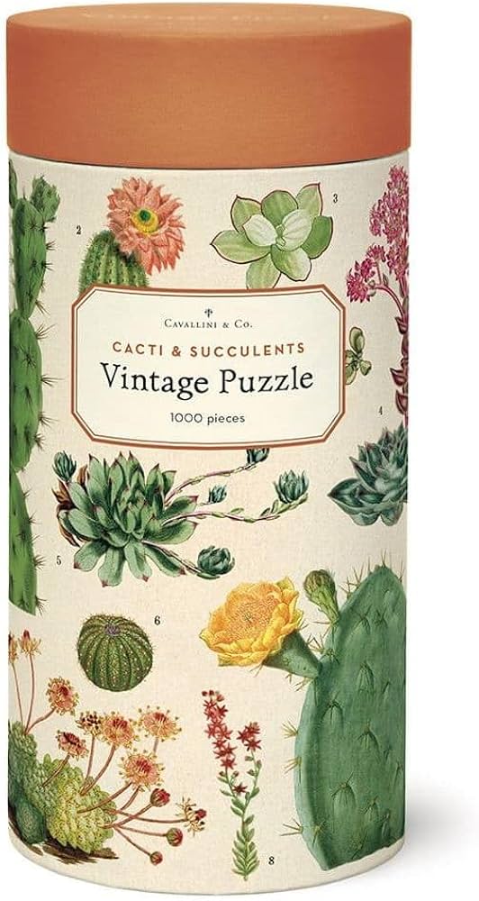 Cavallini & Co. 1000 Piece Vintage Print Puzzles - Multiple Options