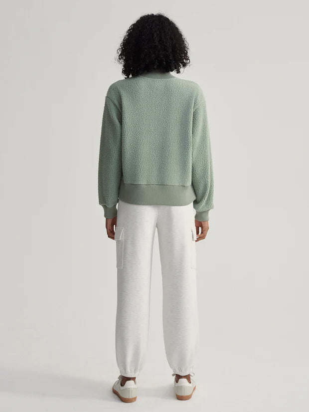 Varley Roselle Half Zip Fleece, Lily Pad