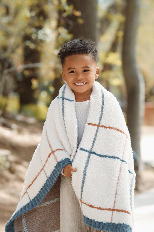 Barefoot Dreams CozyChic® Multicolor Plaid Stroller Blanket