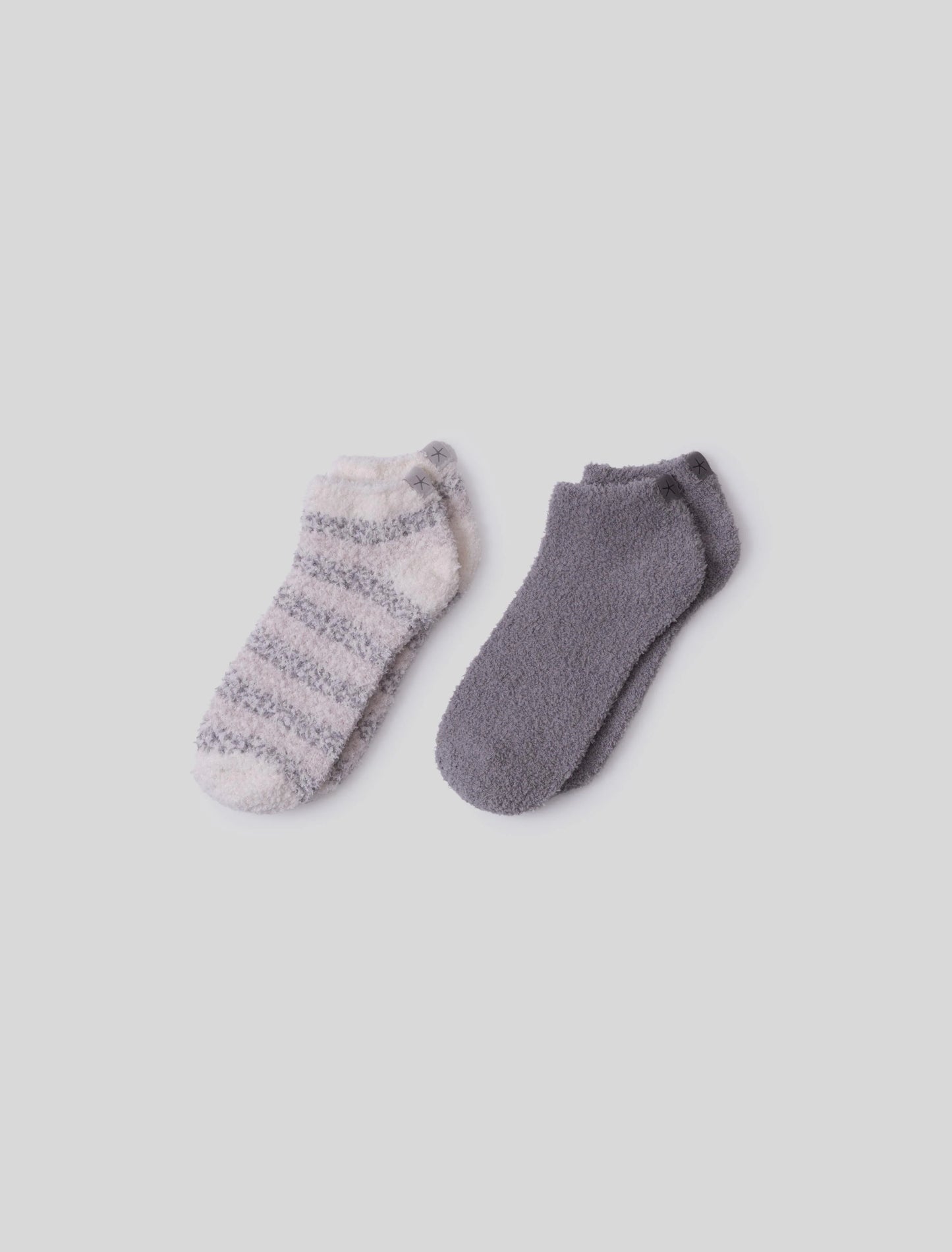 Barefoot Dreams CozyChic® Heathered Stripe Ankle Sock Set - Multiple Options