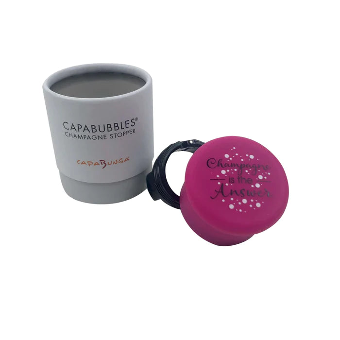 CapaBunga Capabubbles® Champagne Is the Answer Champagne Stopper