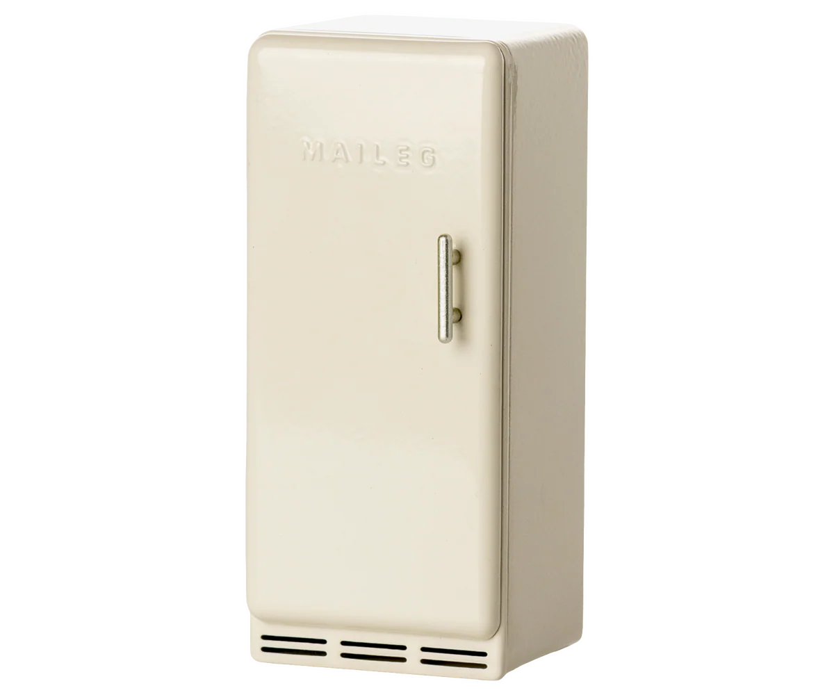 Maileg Metal Fridge, Mouse - Off White
