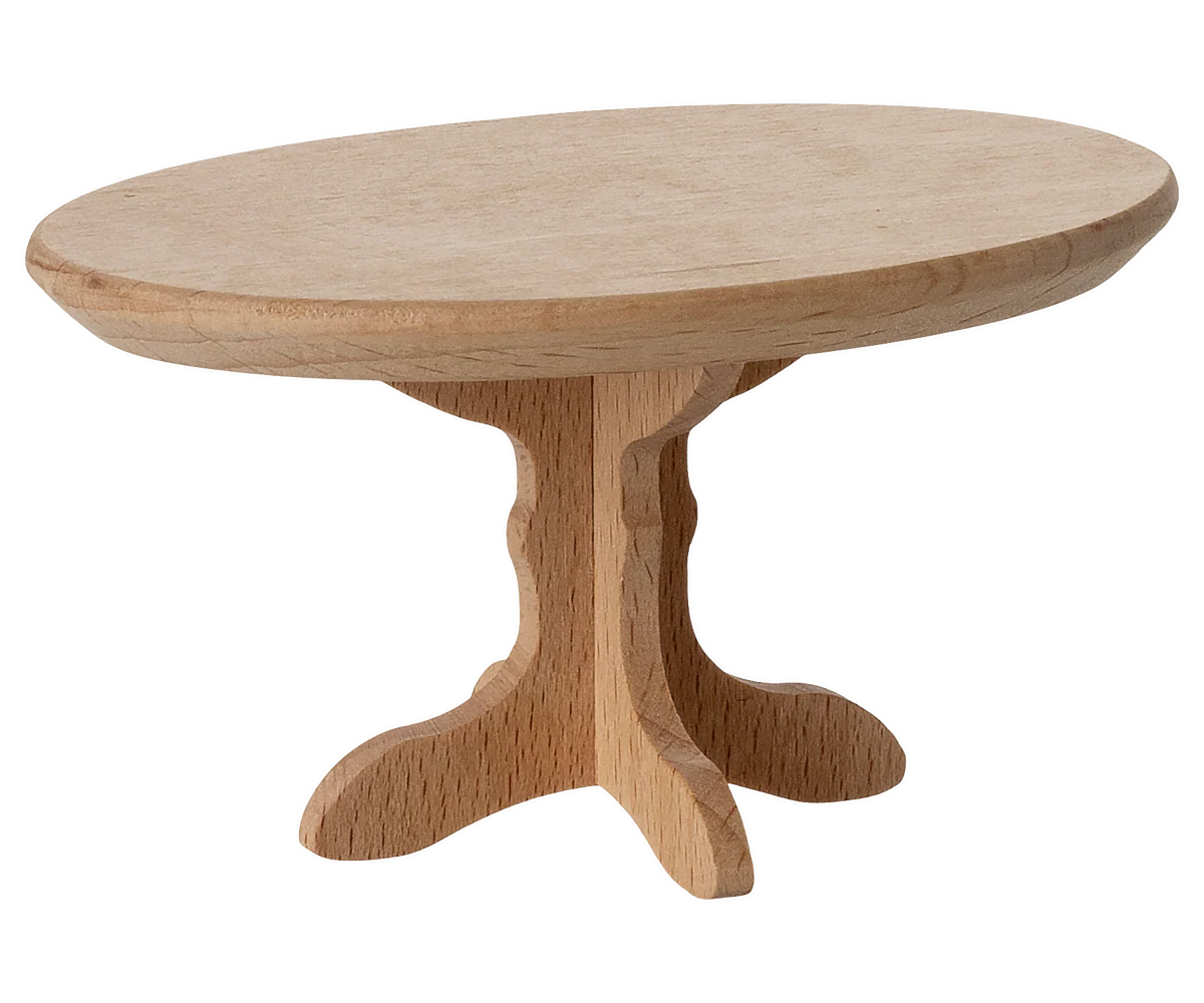 Maileg Oval Coffee Table, Mouse, Nature