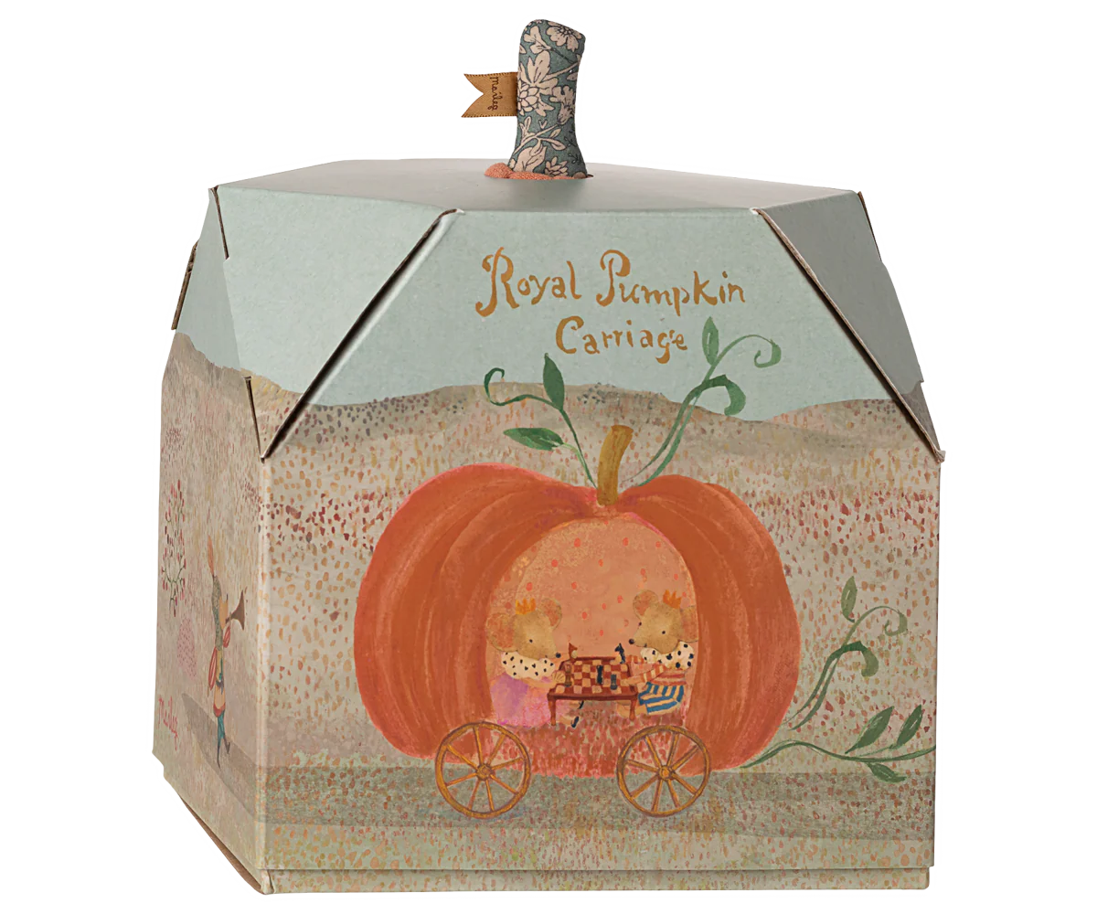 Maileg Pumpkin Carriage, Mouse