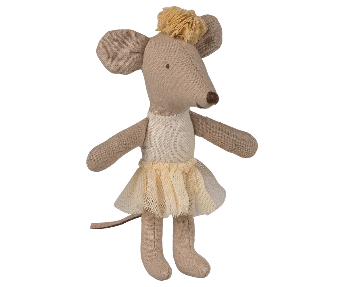 Maileg Ballerina Mouse, Little Sister, Off White