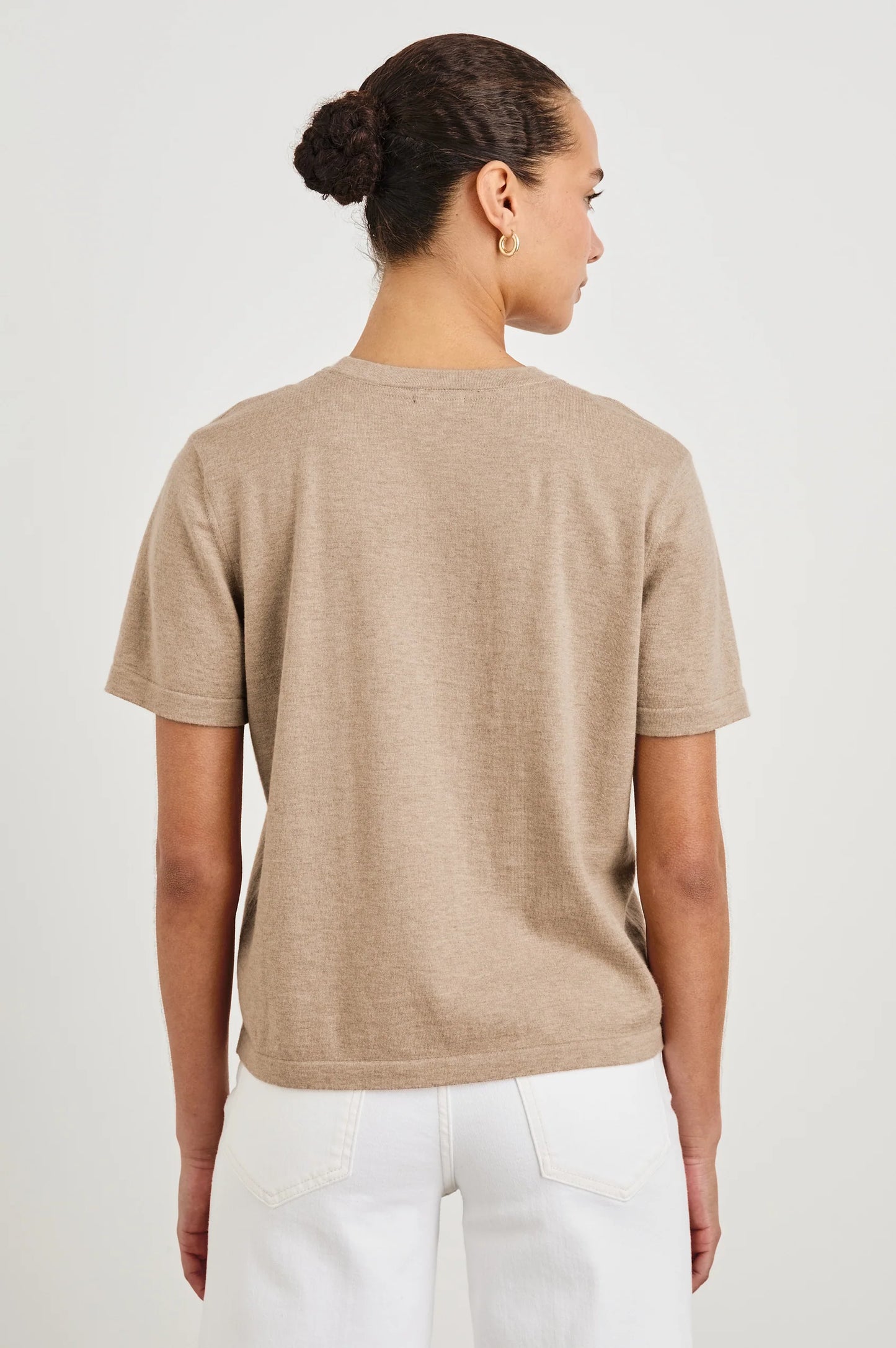 Rails Cotton Cashmere T-Shirt, Heather Oat
