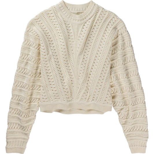 The Normal Brand Women's Apres Chevron Sweater, Cream