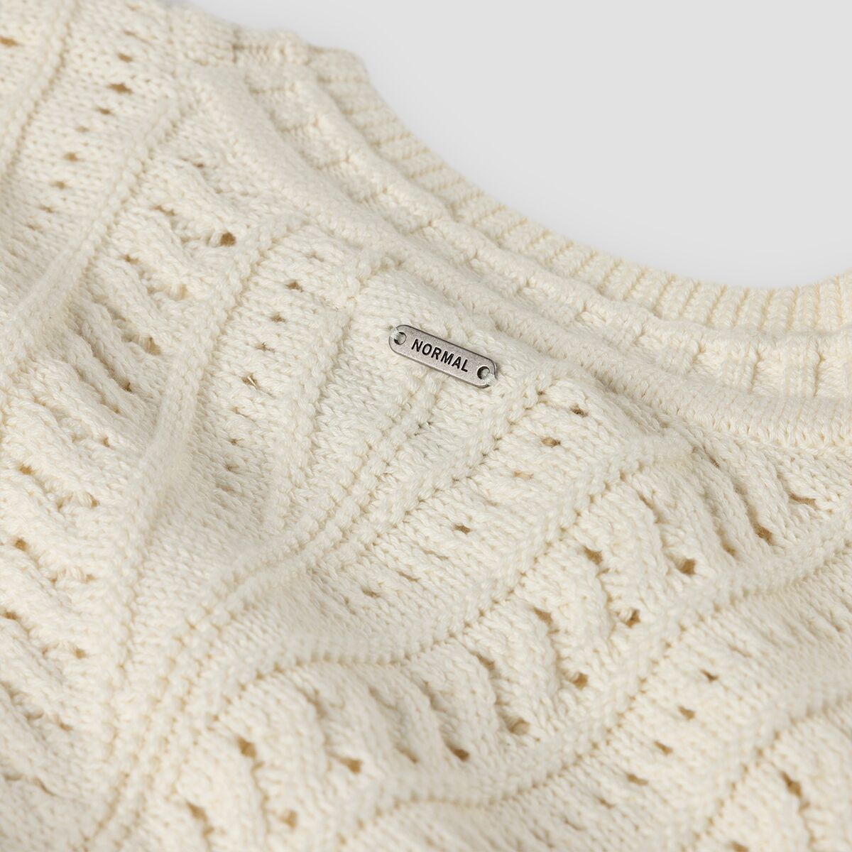The Normal Brand Women's Apres Chevron Sweater, Cream