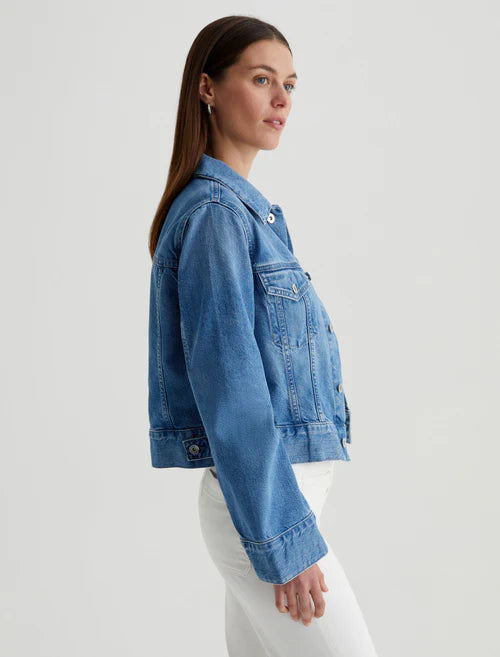 AG Isa Cropped Trucker Jacket, Flashback
