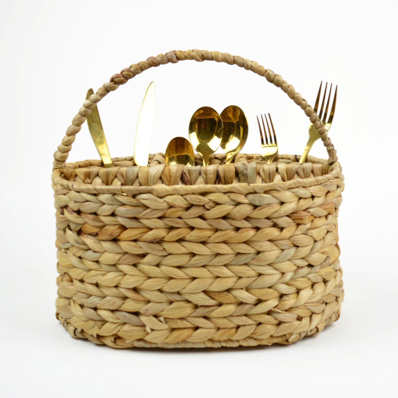 8 Oak Lane Natural Woven Utensil Caddy