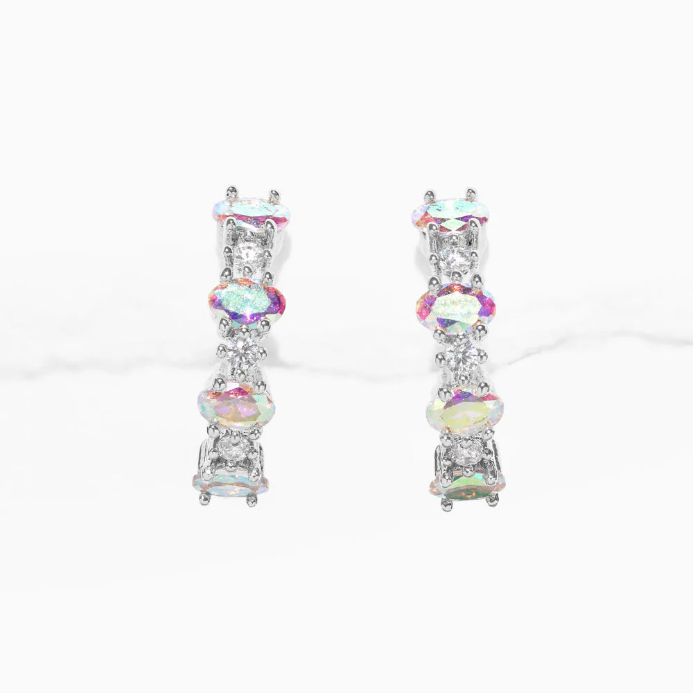 Girls Crew Iridescent Galaxy Hoops - Multiple Options
