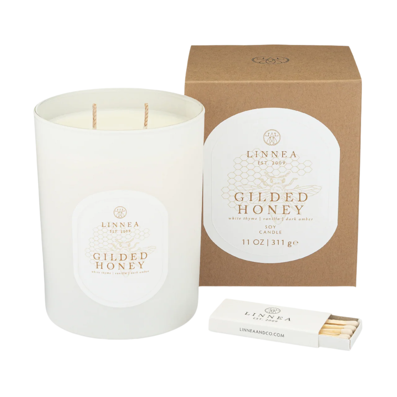 Linnea Candle, Gilded Honey