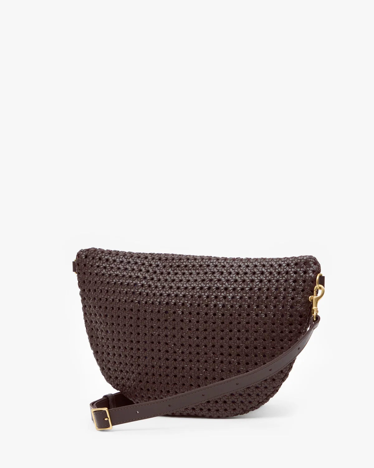 Clare V Grande Fanny, Chocolate Rattan