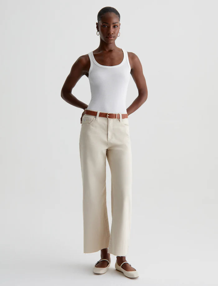 AG Saige Wide Leg Utility Crop Corduroy Opal Stone The Find