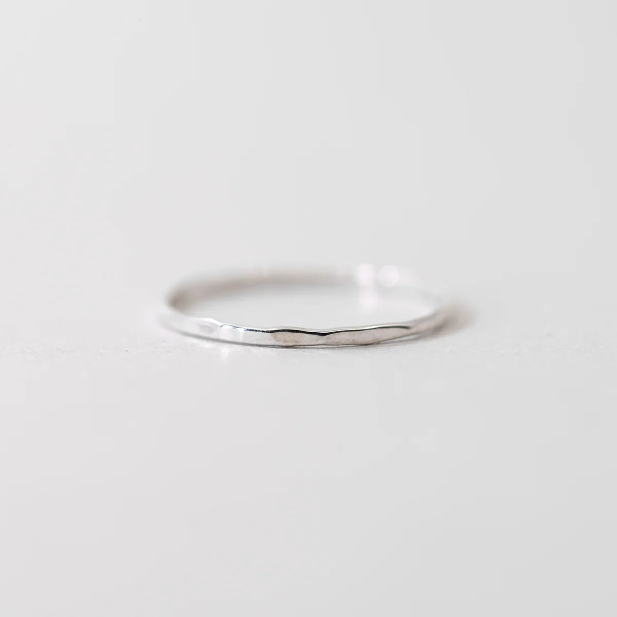 The Land of Salt Hammered Stacking Ring - Multiple Options
