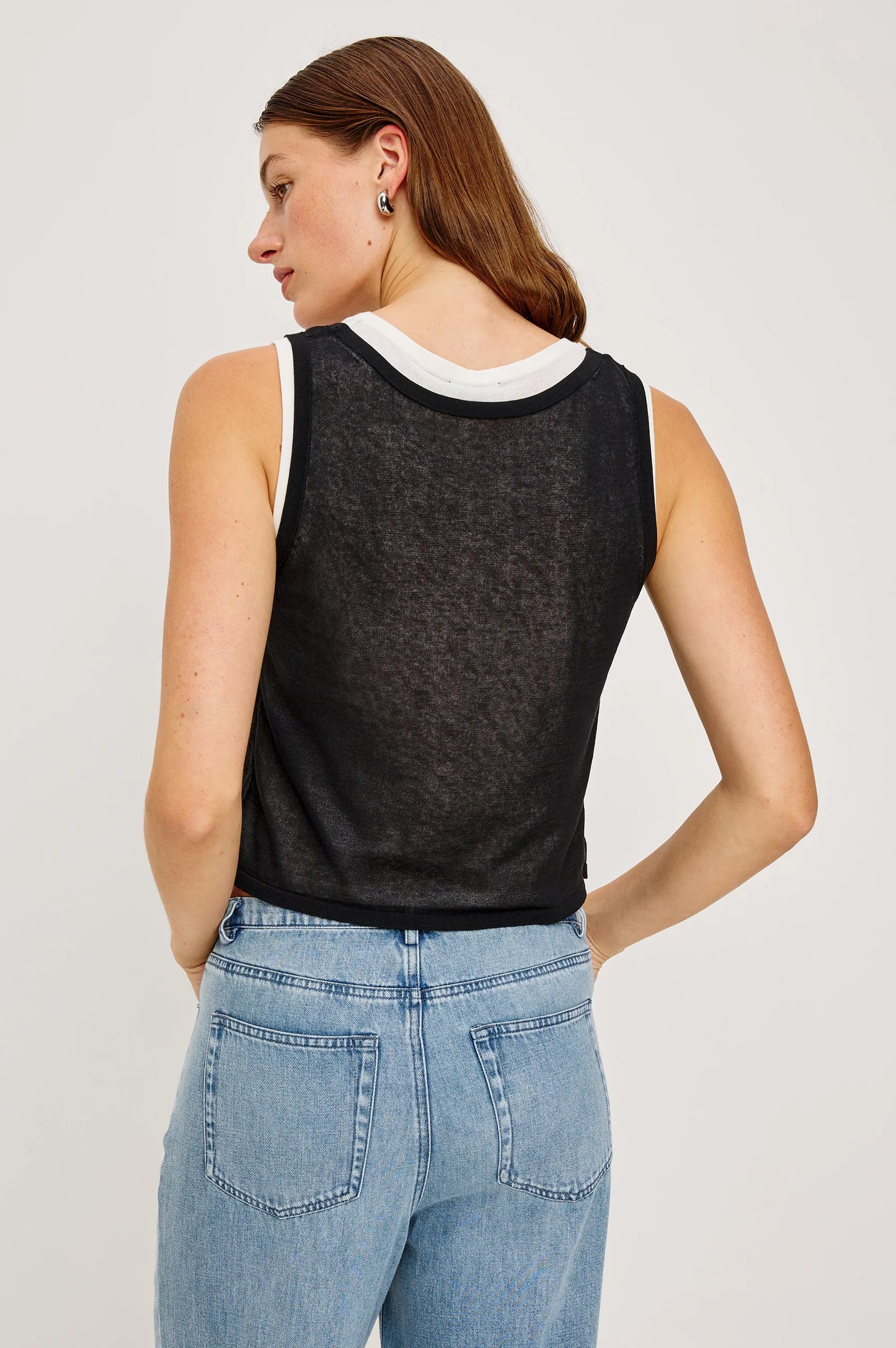Rails Kelly Top, Black/Ivory