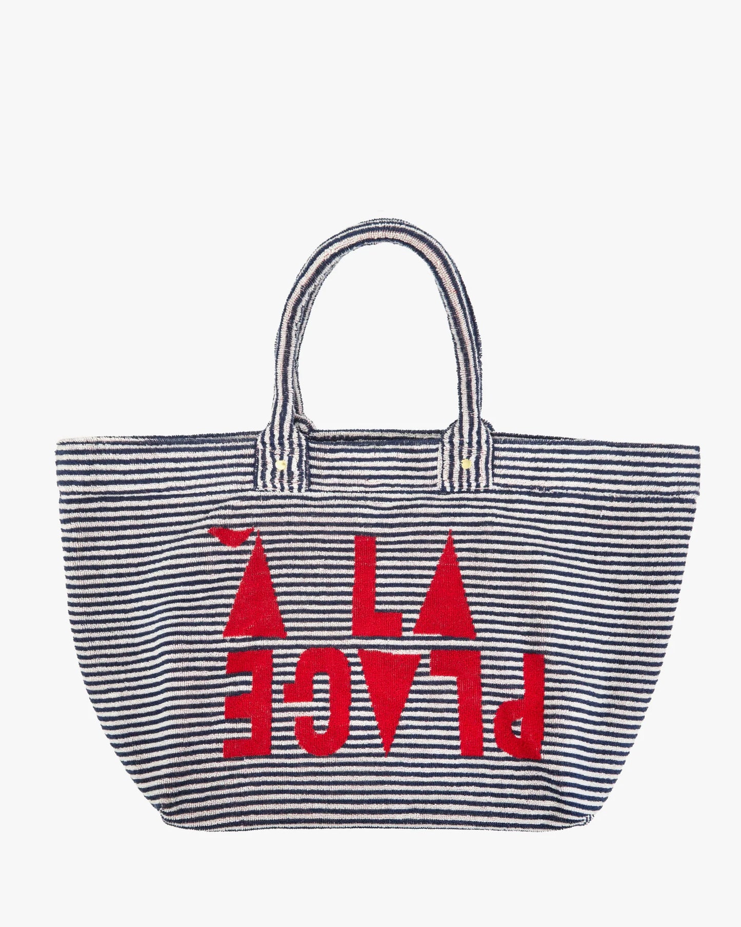 Clare V La Plage Tote, Deep Dive/Cream Stripe