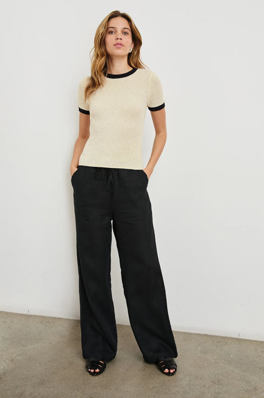 Rails Meredith Top, Ivory Black