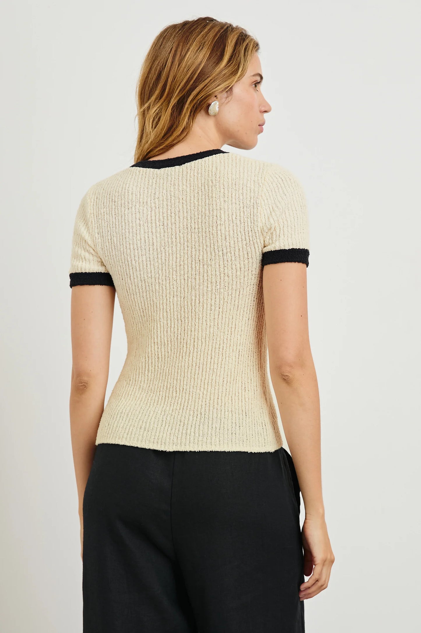 Rails Meredith Top, Ivory Black