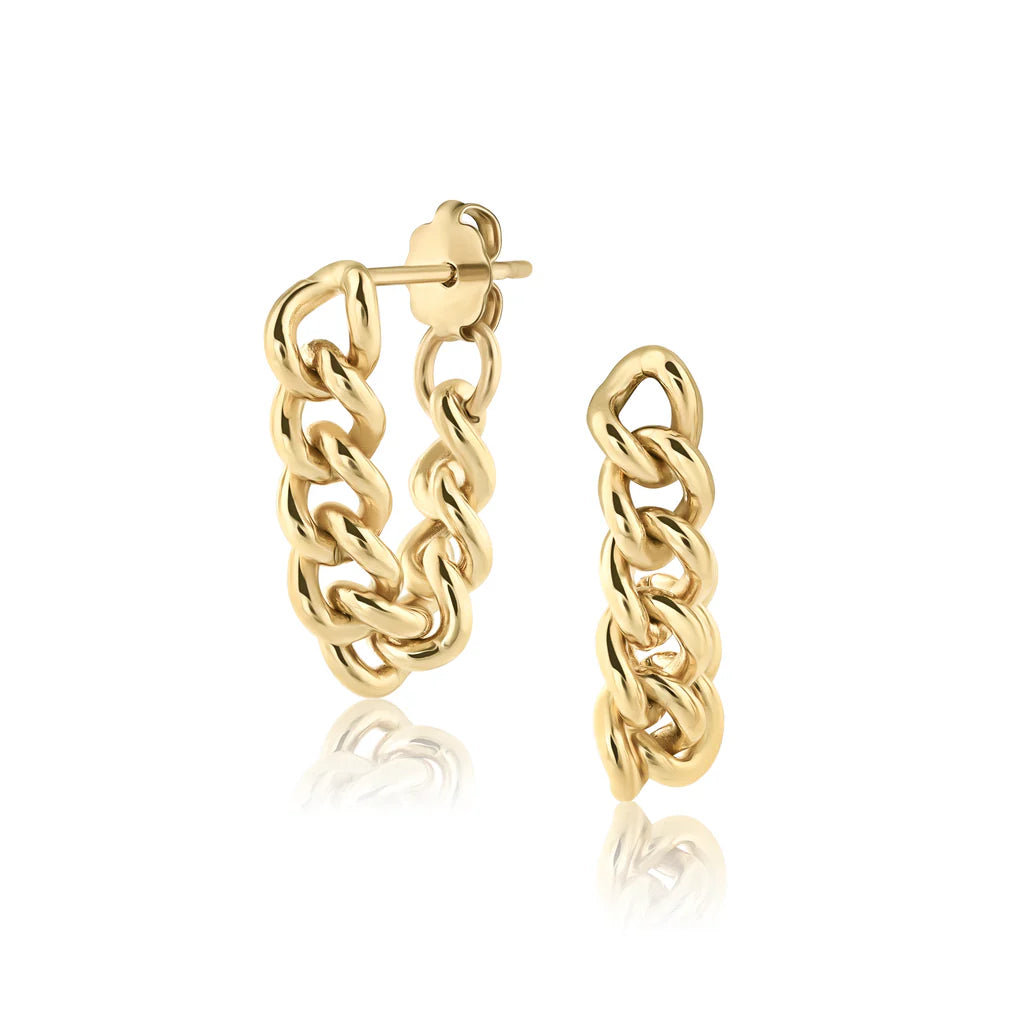 Mod + Jo Kat Chain Hoop Earrings