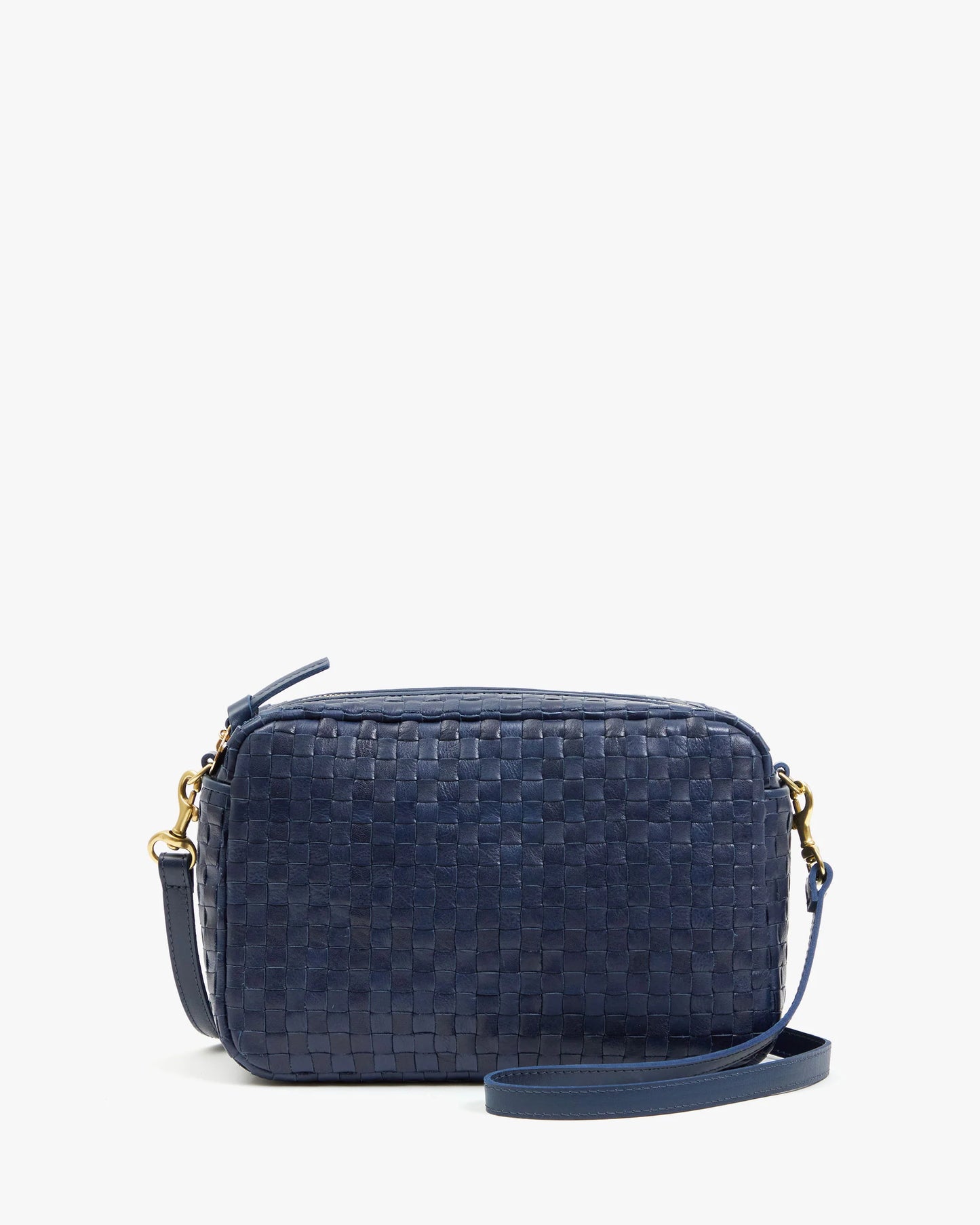 Clare V Marisol, Bleu Marine Woven Checker