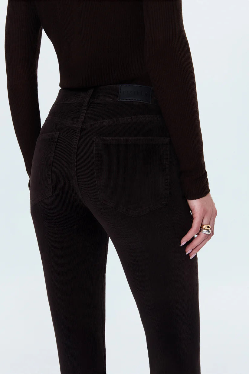 Pistola Kinsley Mid Rise Ultra Flare Pant, Mocha