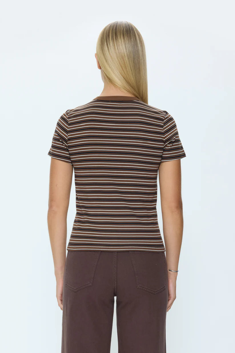 Pistola Alba Tee, Bruna Black Stripe