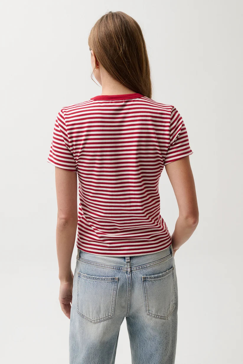 Pistola Alba Shrunken Tee, Racer Stripe