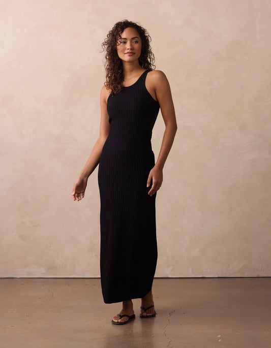 The Normal Brand Women's Claire Knit Maxi Dress, Black