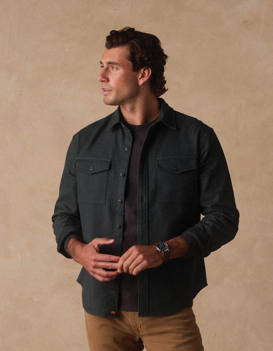 The Normal Brand Men's Big Jake Shirt Jacket, Green Gables