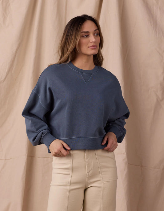 The Normal Brand Women's Cole Terry Vintage Crewneck, Waterloo