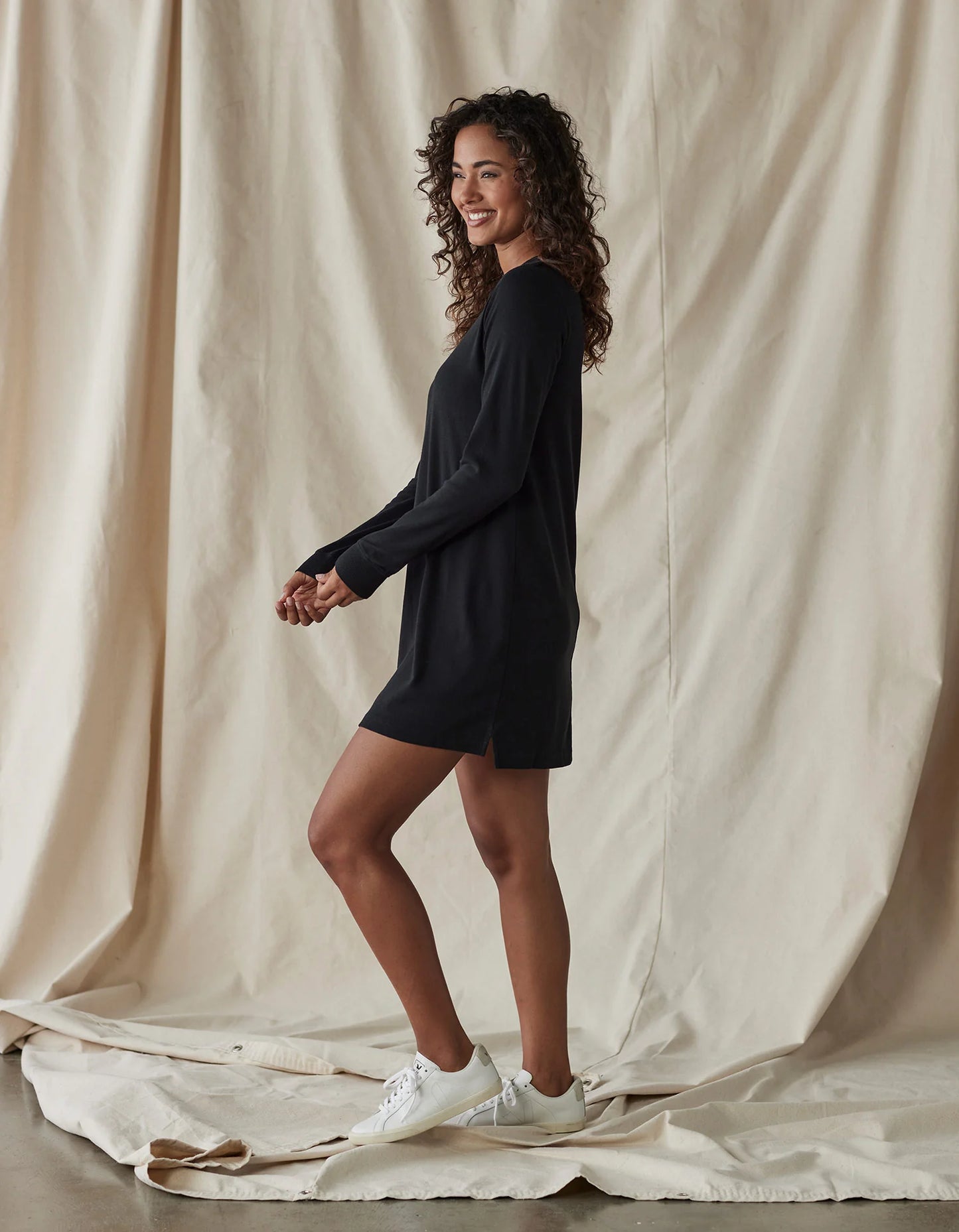 The Normal Brand Women's Puremeso Everyday Dress, Black
