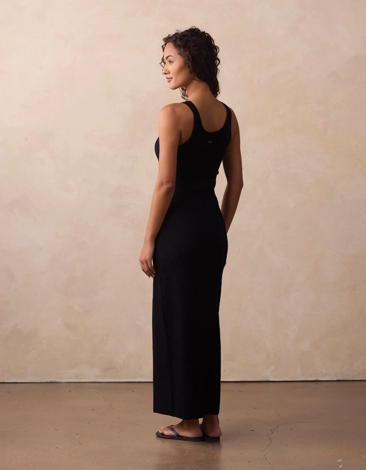 The Normal Brand Women's Claire Knit Maxi Dress, Black