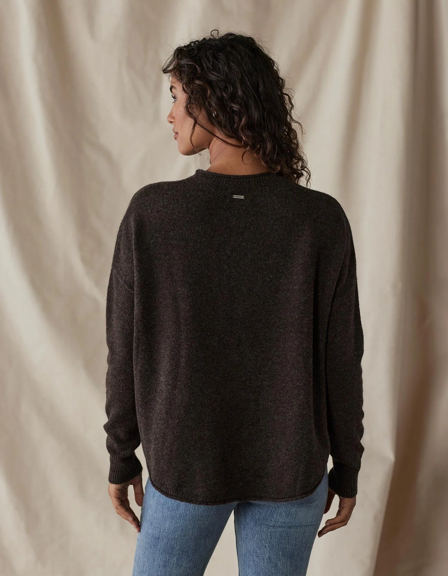 The Normal Brand Women's Marianna Crewneck Sweater, Umber